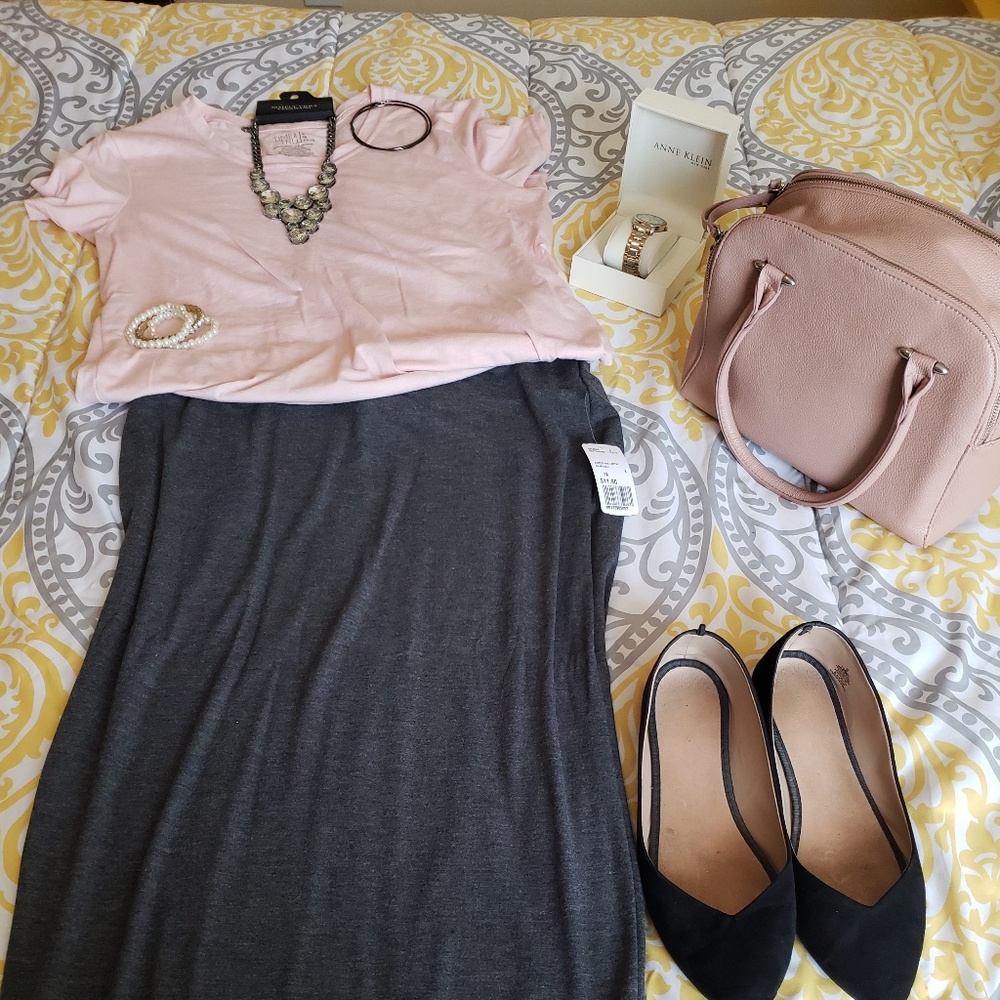 NWT Gray Pencil Skirt